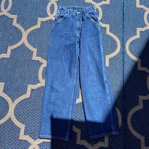 Brandy Melville dark blue wide leg jeans